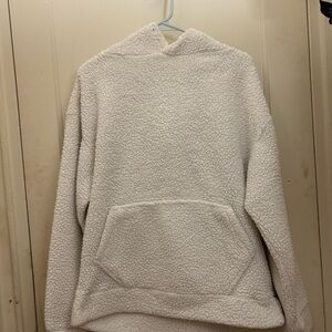 Cozy White Sherpa Hoodie